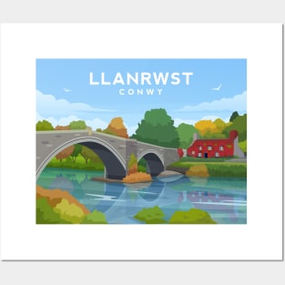 Llanrwst - Conwy, North Wales Posters and Art